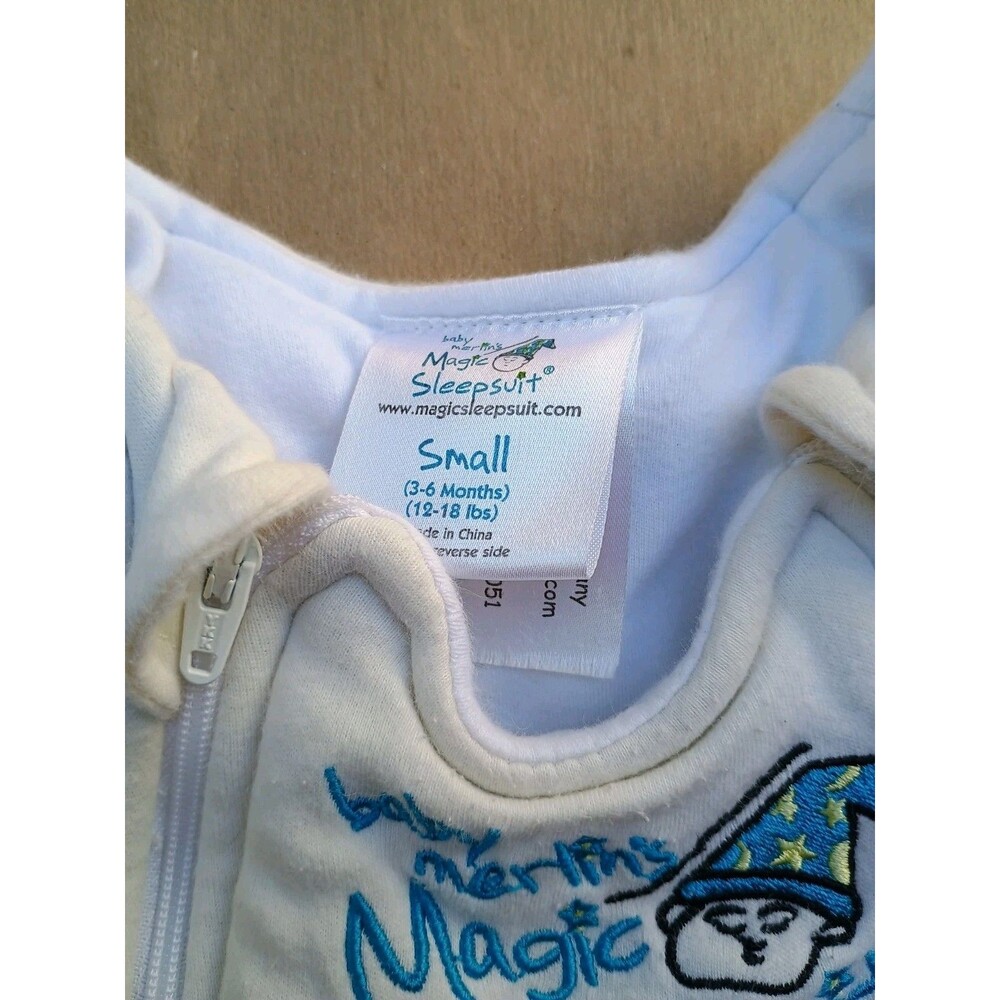 Baby Merlin's Magic Sleepsuit Size Small 3-6 Months 12-18 LBS Yellow - Picture 3 of 3